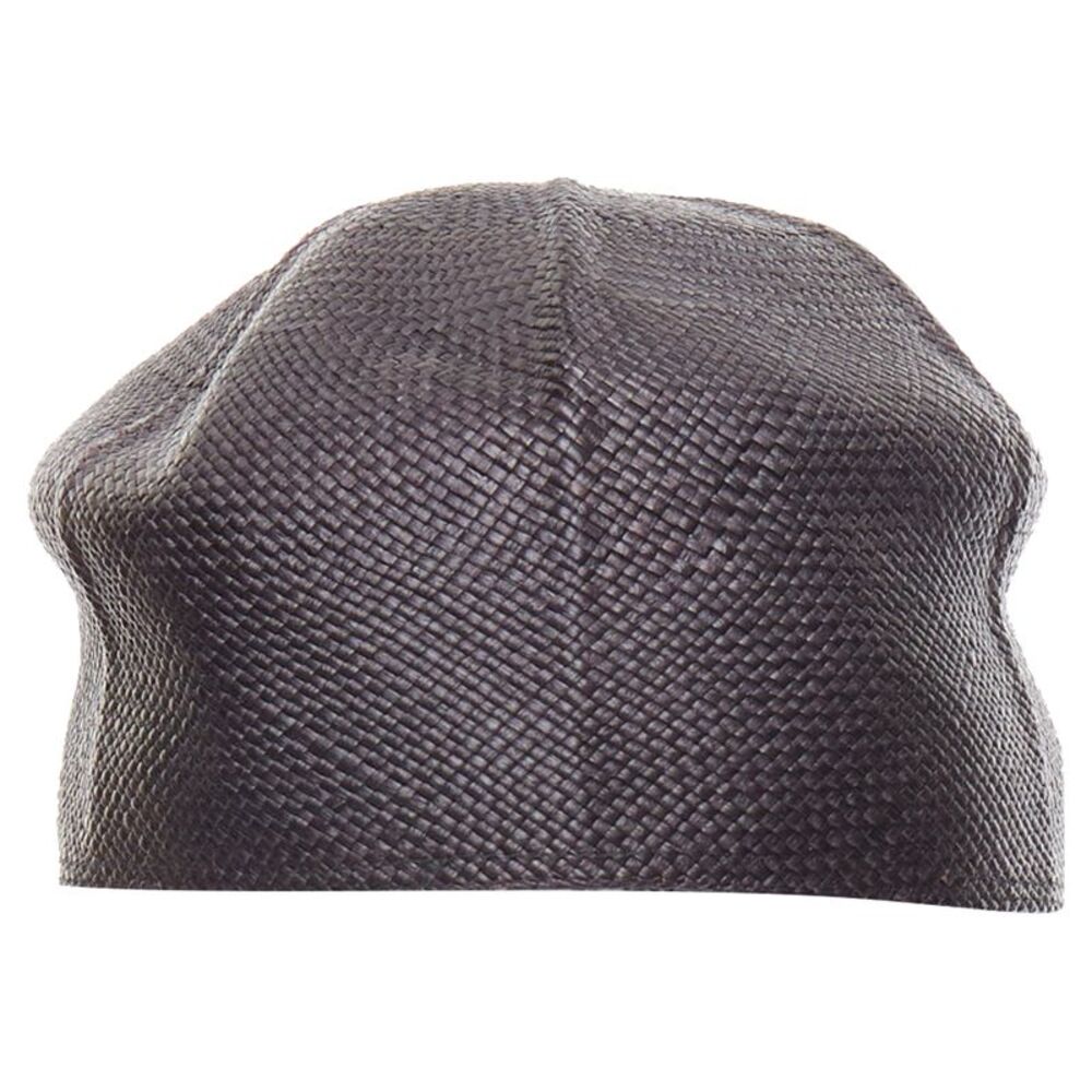 Hermes Riley Panama Straw Silver Logo Cotton Lined Cap Hat - Picture 5 of 6